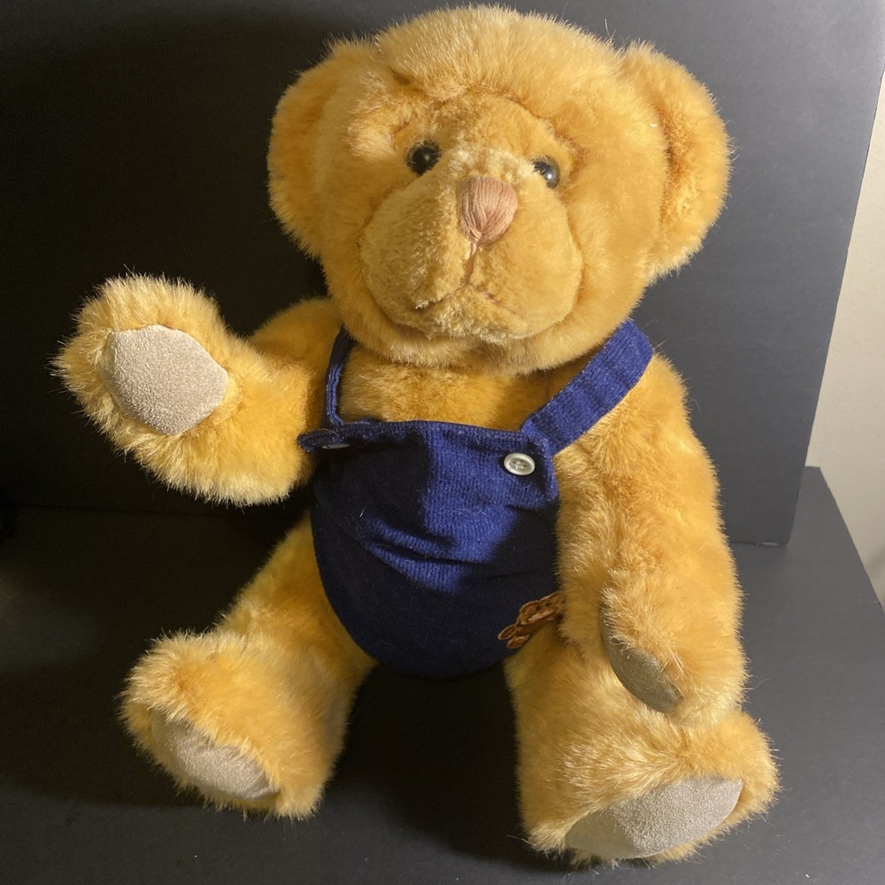 Russ Berrie and co medium brown teddy bear jointed plush